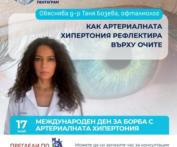 Симптоми на инфаркт на окото и увредени ретинални съдове при преглед
